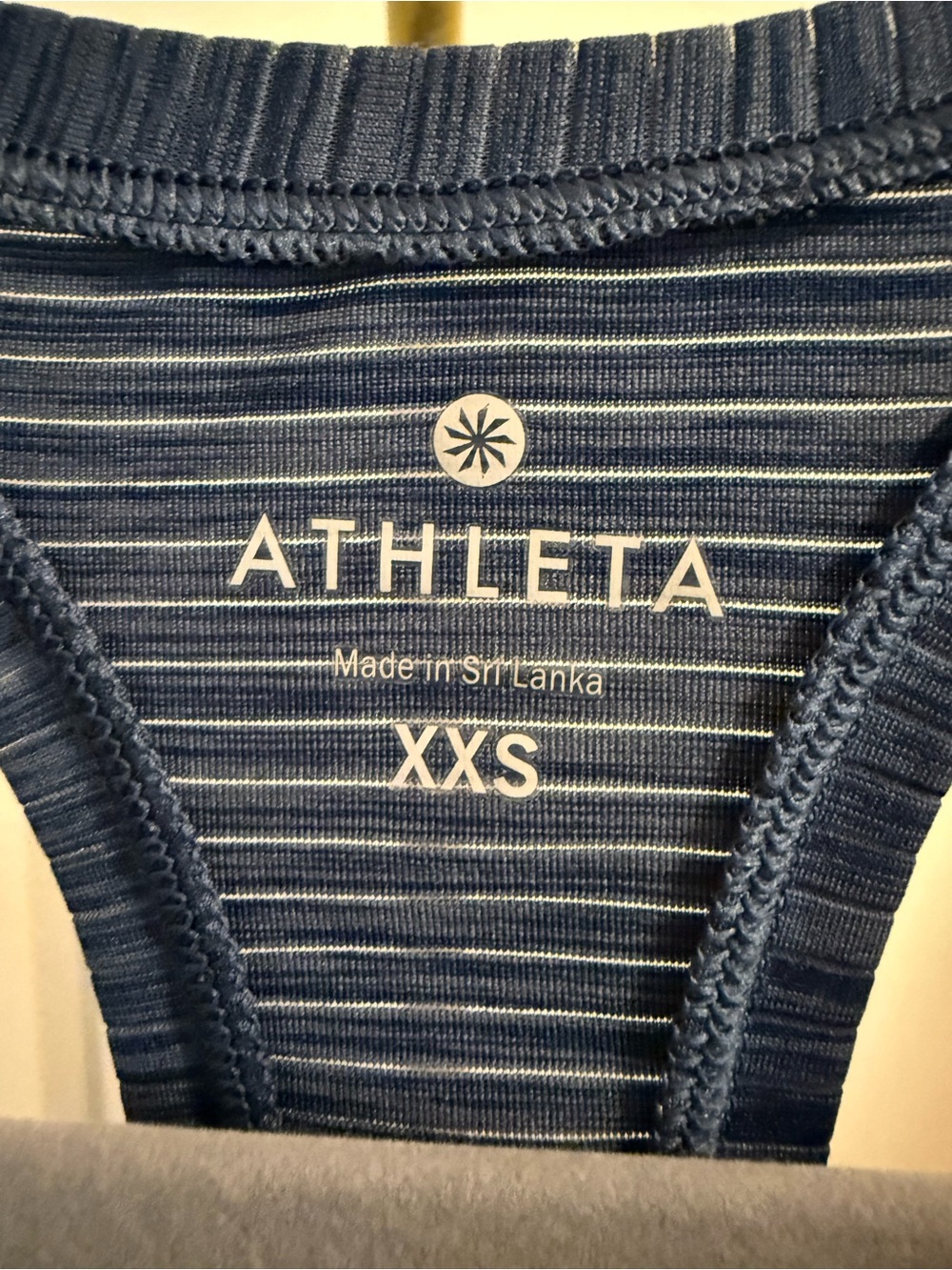 Athleta Navy Heather Racerback Tank - Picture 4 of 4